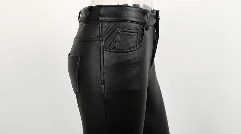 High Waist  Elastic Pencil Pants