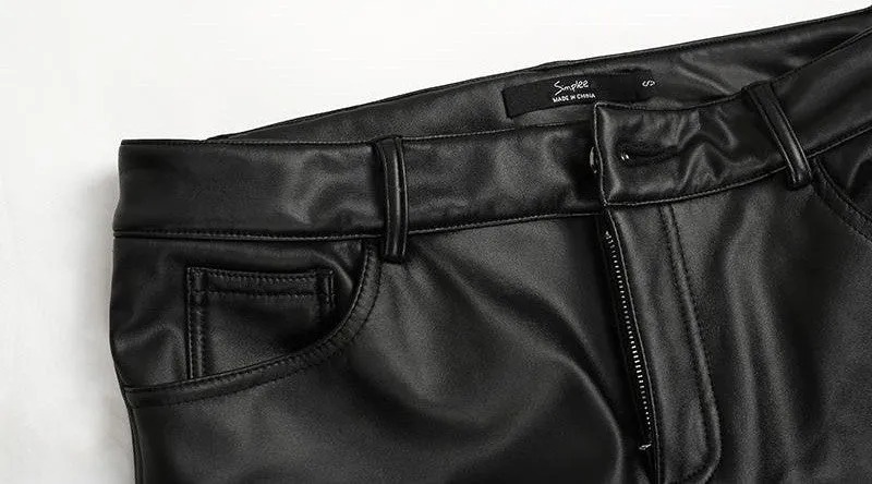 High Waist  Elastic Pencil Pants