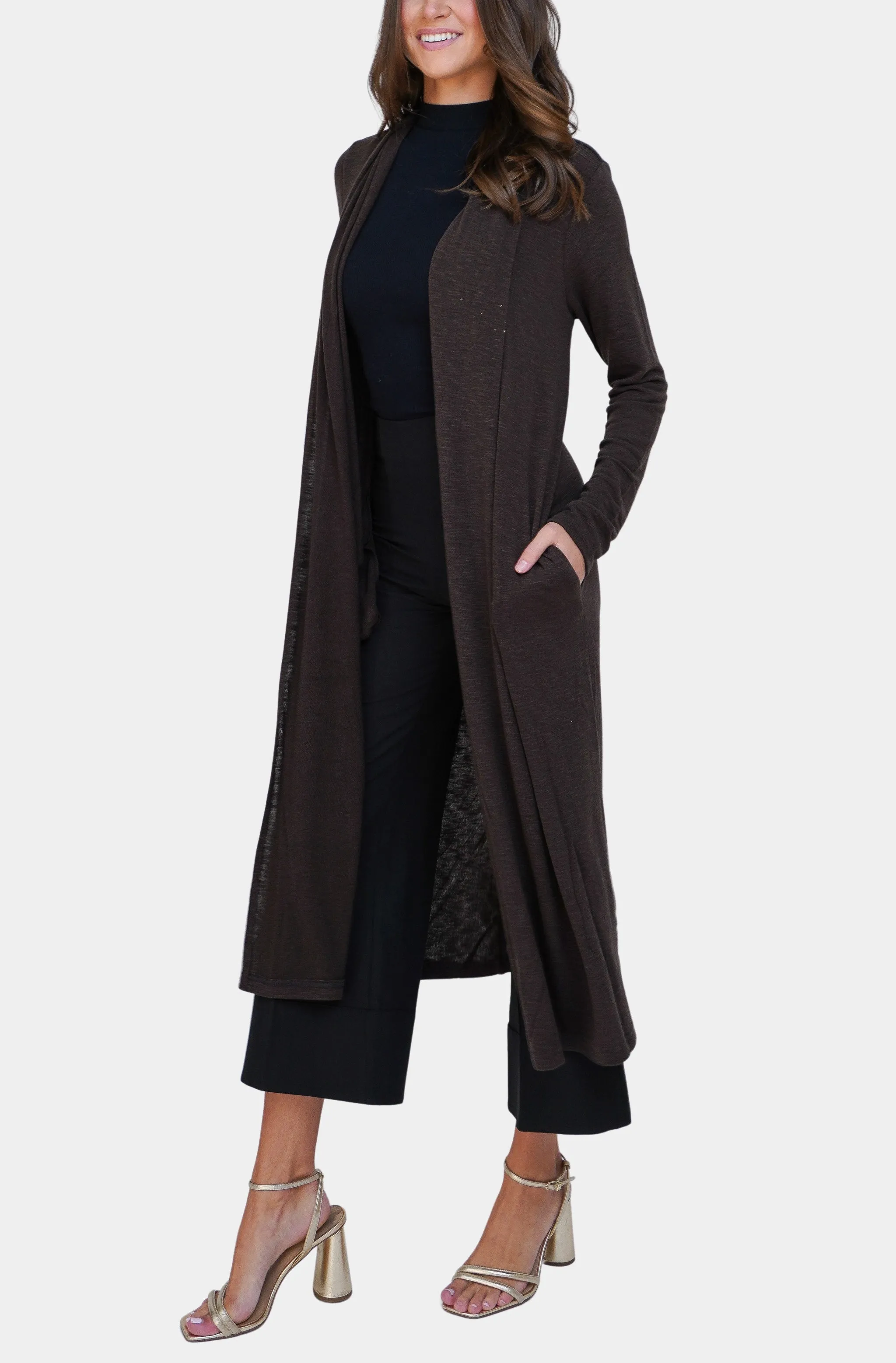 Izzy Longline Open Cardigan