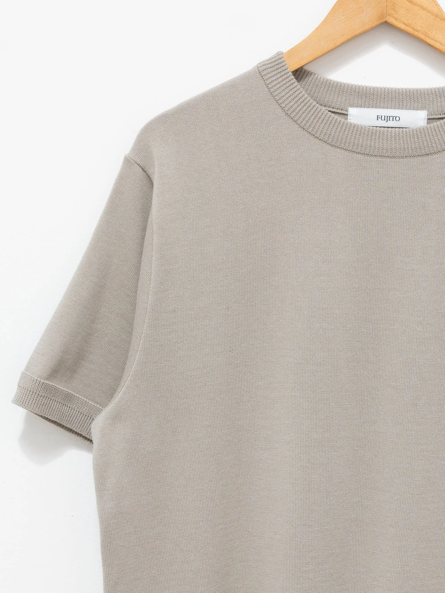 Knit T-Shirt - Greige