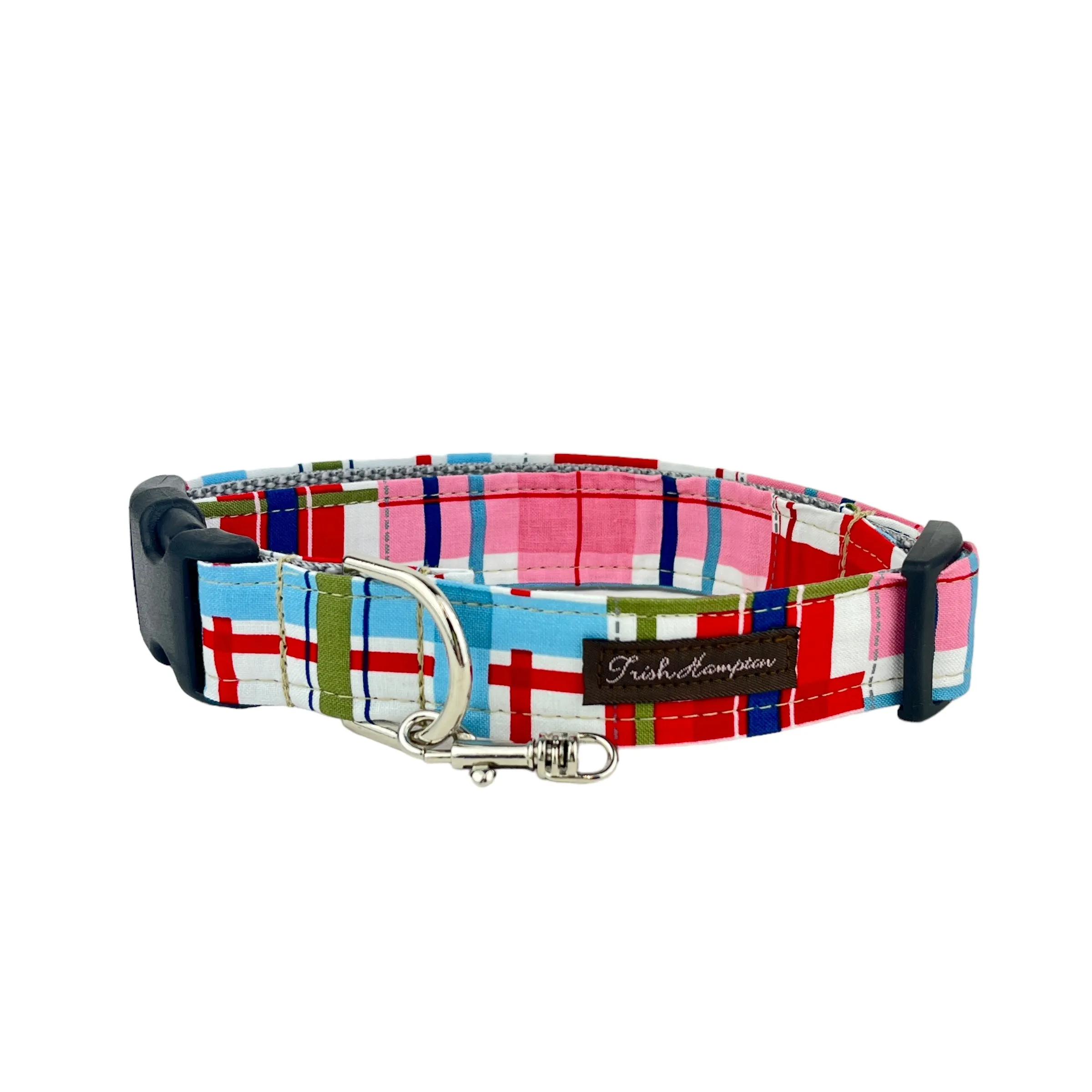 Madras Plaid Dog Collar - 995