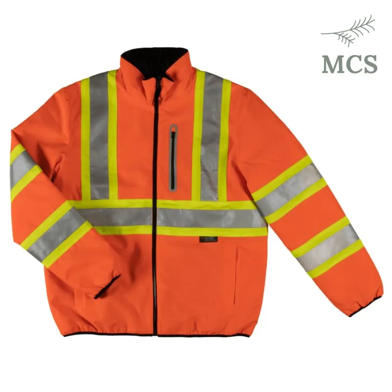 Tough Duck Reversible Safety  Hi-Vis Jacket - Orange